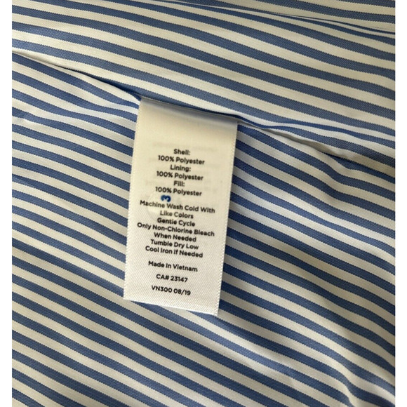 Talbots Diamond Quilted Vest Women’s Sz S Heart Print Zip Pockets Elastic Waist - Picture 8 of 8